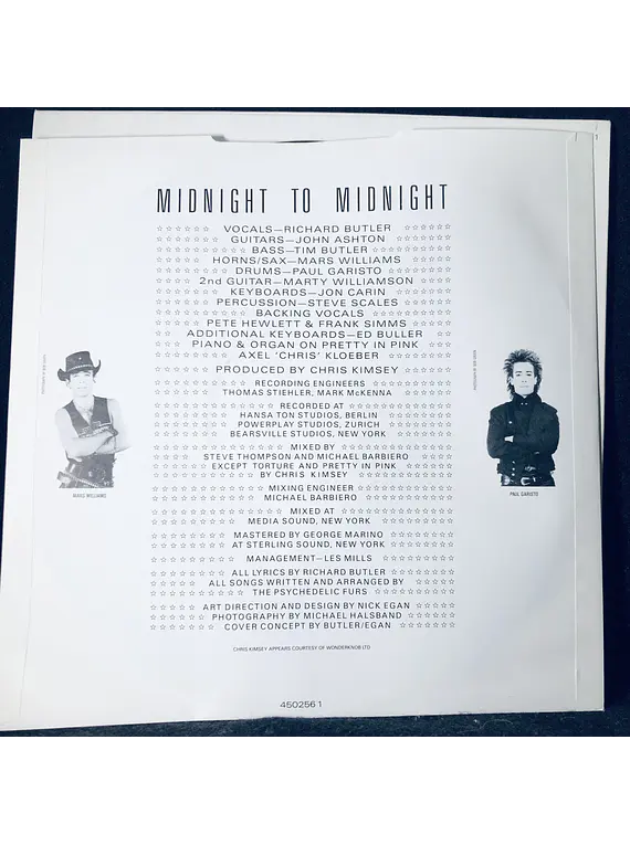 Psychedelic Furs* – Midnight To Midnight (Ed UK)