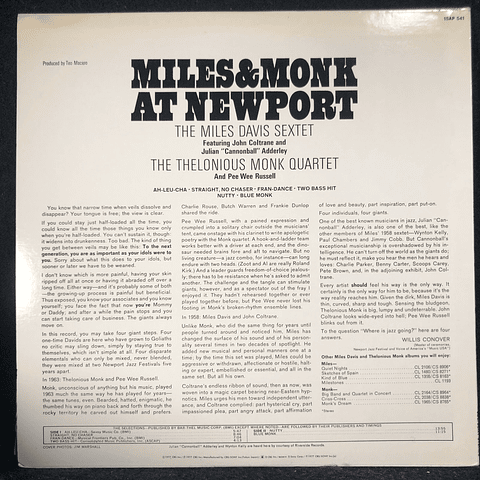 Miles Davis Sextet  & Thelonious Monk Quartet –  At Newport (Ed Japón)