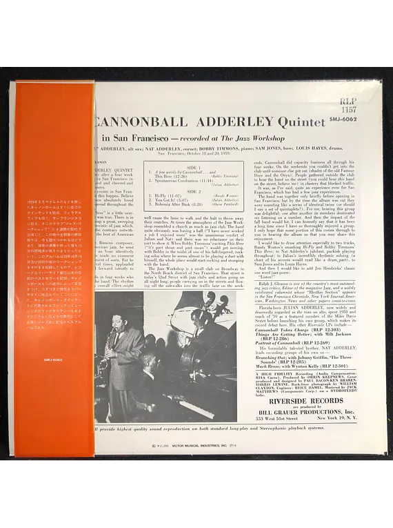 Cannonball Adderley Quintet in San Francisco (Ed Japón)