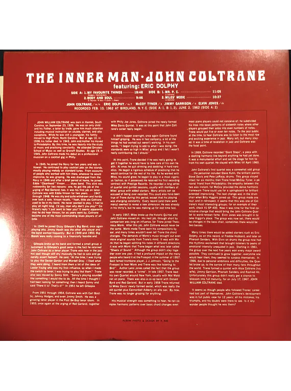 John Coltrane – The Inner Man (Ed Japón)