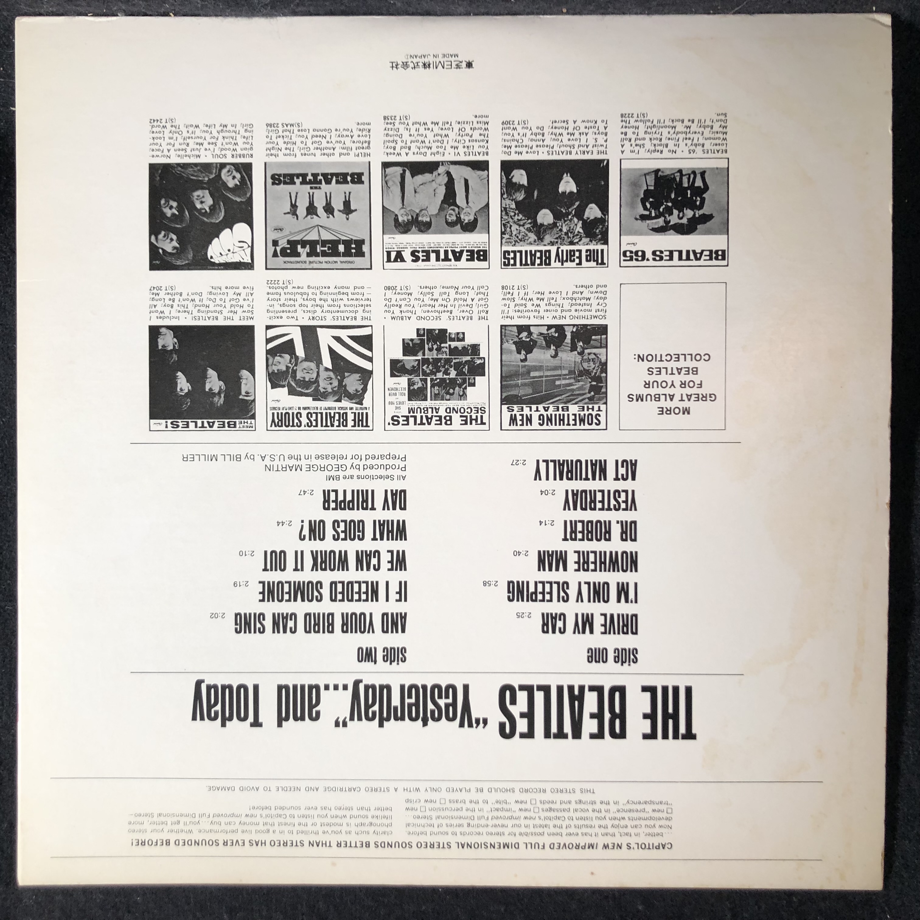 Beatles – Yesterday And Today (Ed Japón)