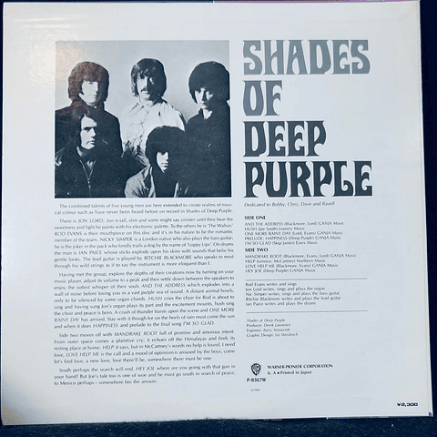 Deep Purple – Shades Of (Ed Japón)