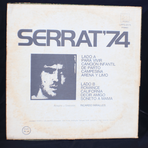 Serrat* – Serrat 74