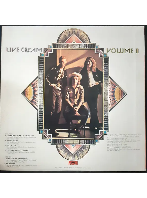 Cream (2) – Live Cream Volume II (Ed. Japón)