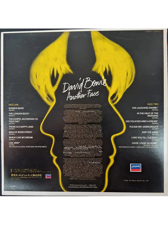 David Bowie – Another Face (Ed. Japón)
