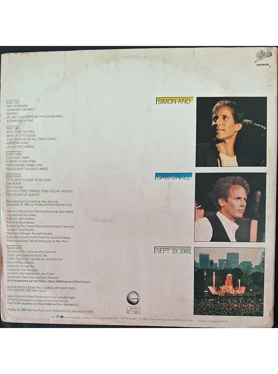 Simon & Garfunkel – The Concert In Central Park