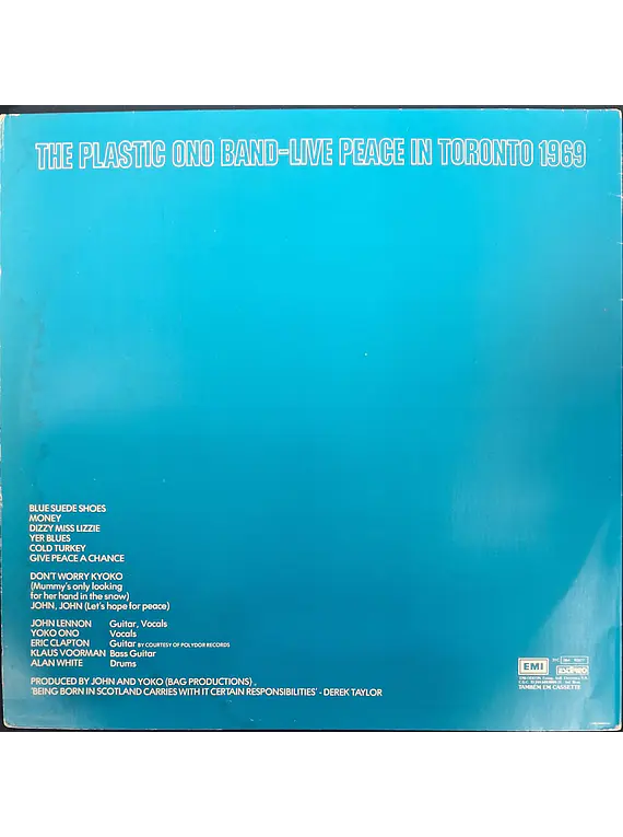 Plastic Ono Band, The – Live Peace In Toronto 1969