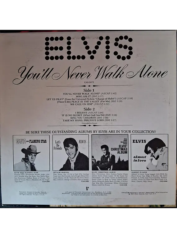 Elvis Presley – You'll Never Walk Alone
