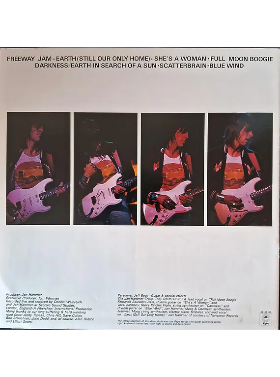 Jeff Beck With The Jan Hammer Group LIVE (Ed. Japón)
