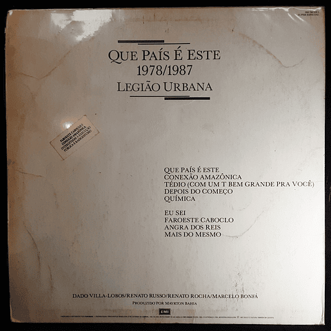 Legião Urbana – Que País É Este 1978/1987