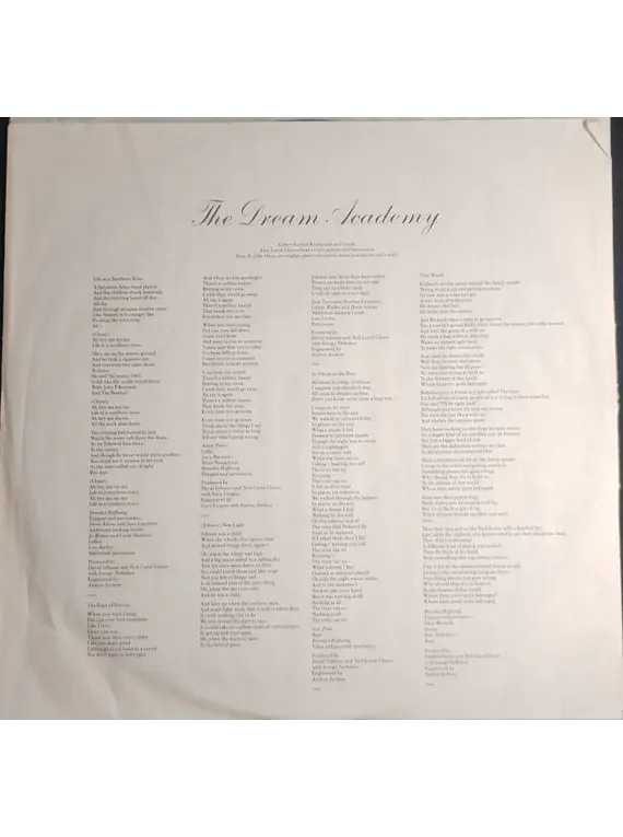 The Dream Academy – The Dream Academy