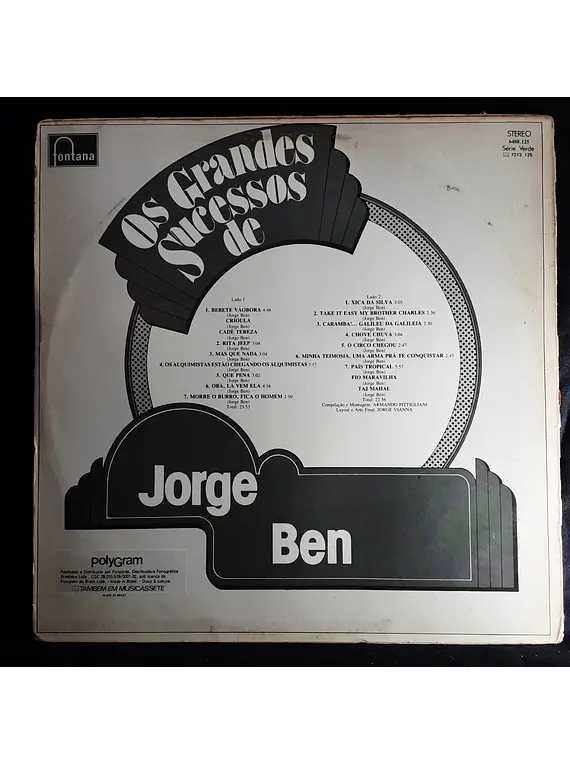Jorge Ben – Os Grandes Sucessos De Jorge Ben