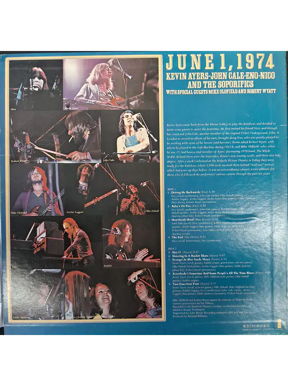 Kevin Ayers - John Cale - Eno* - Nico (3) – June 1, 1974