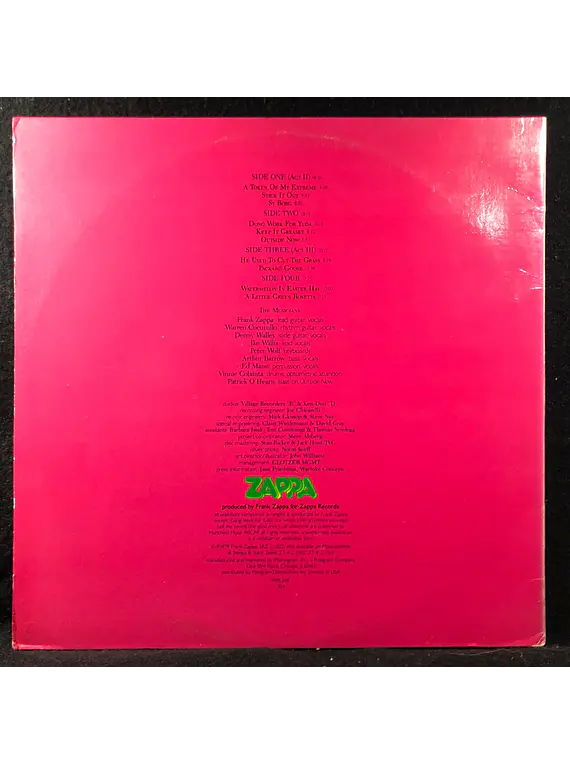 Frank Zappa – Joe's Garage Acts II & III