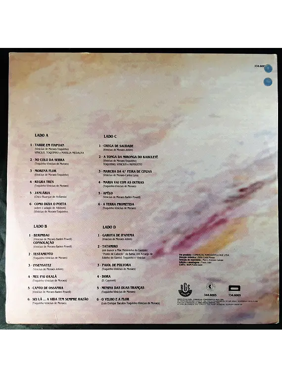 Toquinho E Vinicius* – Convite Para Ouvir Toquinho E Vinicius