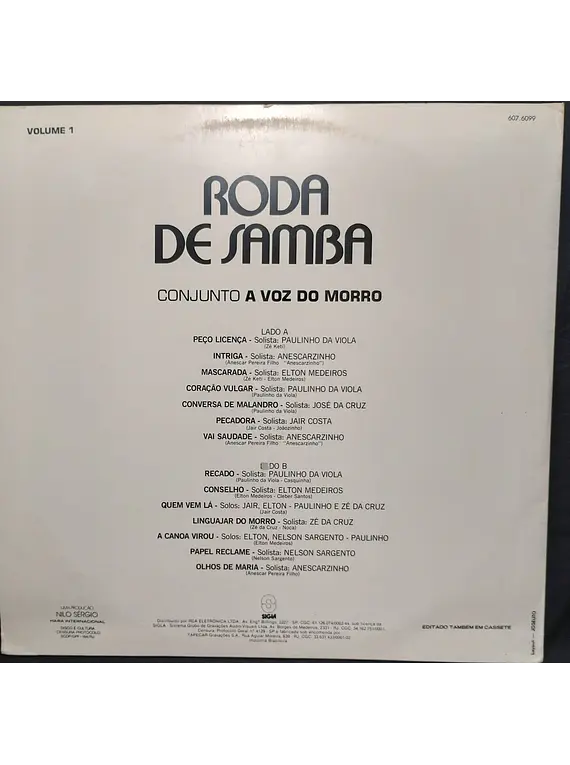 Conjunto A Voz Do Morro* – Roda De Samba - Volume 1