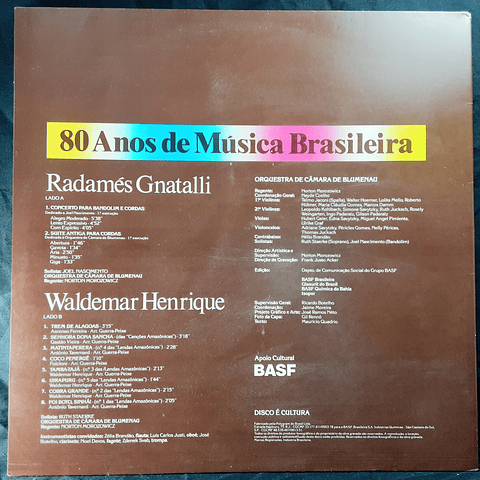 Radamés Gnattali, Waldemar Henrique, Orquestra de Câmara de Blumenau – Radamés Gnattali & Waldemar Henrique
