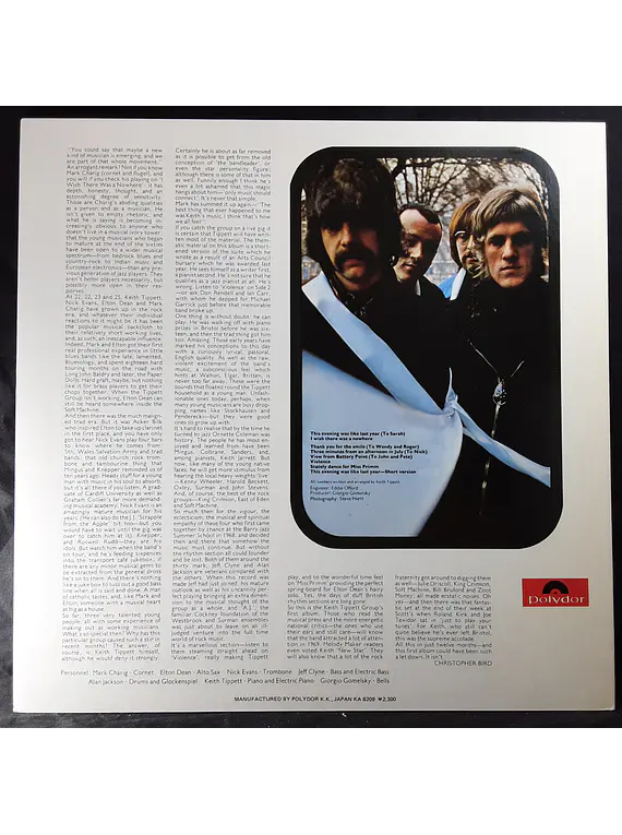 Keith Tippett Group, The – You Are Here... I Am There (Ed. Japón )