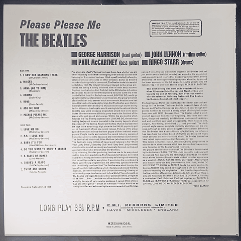 The Beatles – Please Please Me (Ed. Japón)