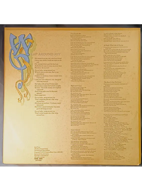 Carole King – Wrap Around Joy