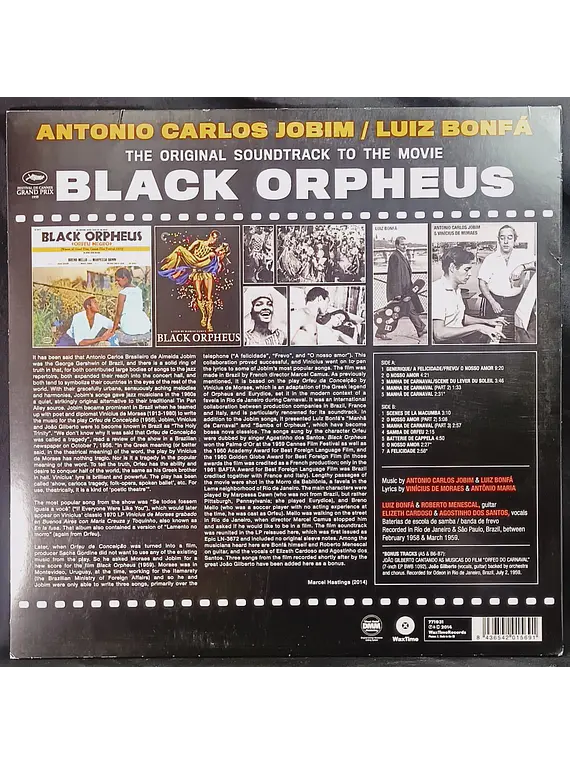 Antonio Carlos Jobin And Luis Bonfa – The Original Sound Track Of The Movie Black Orpheus (Orfeu Negro)