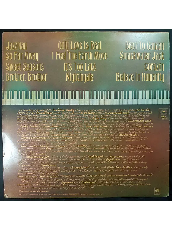 Carole King – Her Greatest Hits - Songs Of Long Ago