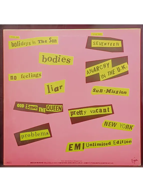 Sex Pistols – Never Mind The Bollocks Here's The Sex Pistols (Ed. Japón)