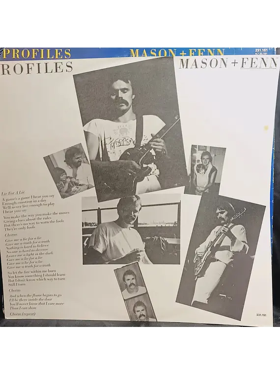 Nick Mason (Pink Floyd) & Rick Fenn – Profiles (orig '85 BR)