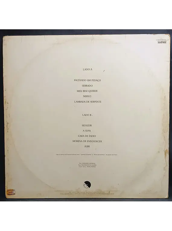 Djavan – Faltando Um Pedaço