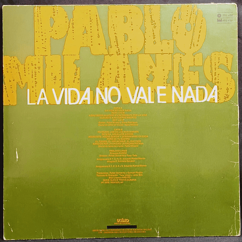 Pablo Milanés – La Vida No Vale Nada