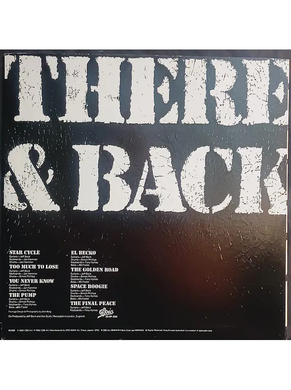 Jeff Beck – There and Back (Ed. Japón)