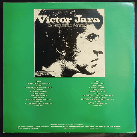 Victor Jara – Te Recuerdo Amanda