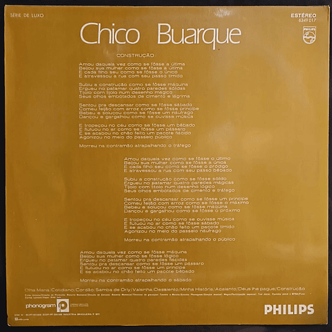 Chico Buarque – Construção