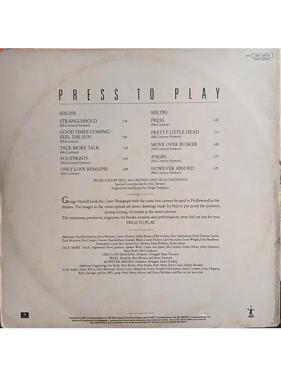 Paul McCartney – Press To Play