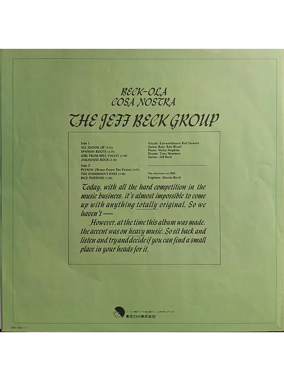 The Jeff Beck Group* – Beck-Ola (Ed. Japón)