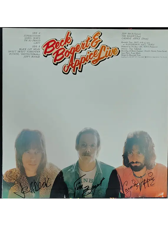 Beck, Bogert & Appice – Beck, Bogert & Appice Live