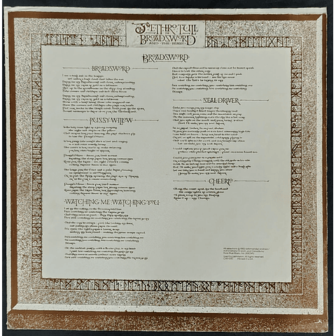 Jethro Tull – The Broadsword And The Beast