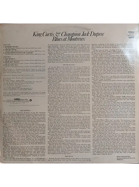 King Curtis & Champion Jack Dupree – Blues At Montreux