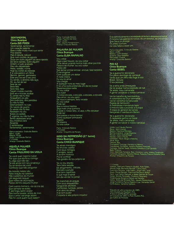 Chico Buarque - Chico Buarque Apresenta Malandro