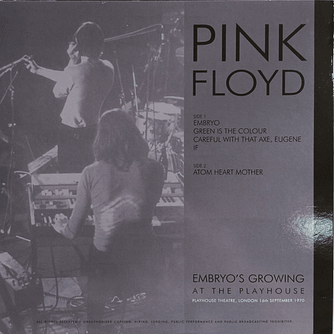 Pink Floyd – Embryo's Growing At The Playhouse