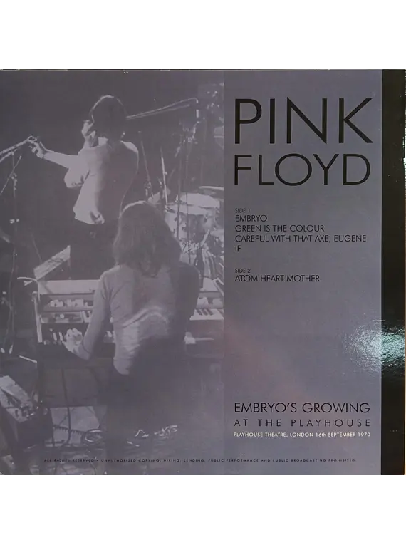 Pink Floyd – Embryo's Growing At The Playhouse