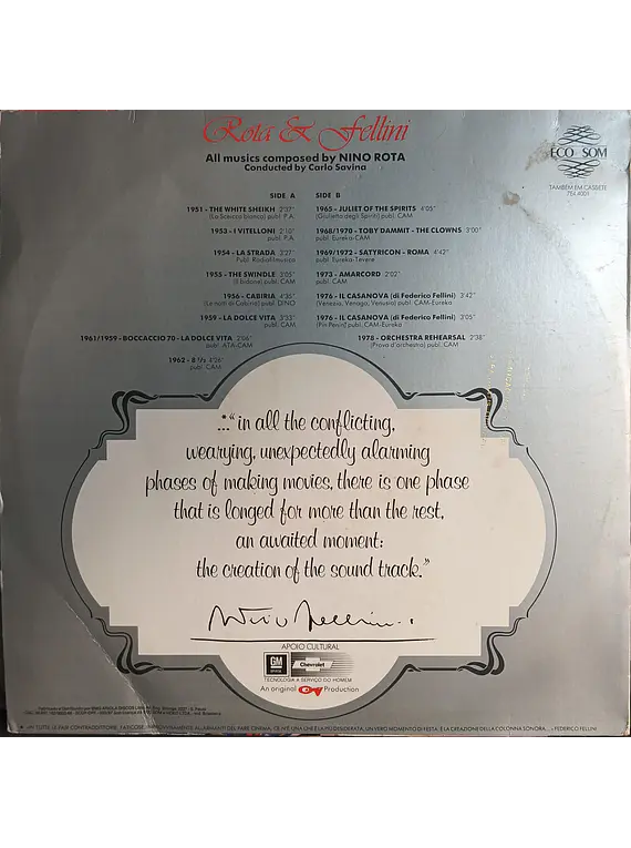 Nino Rota – Rota & Fellini