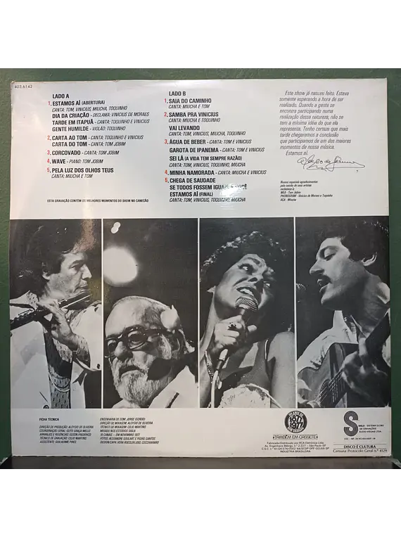 Tom* - Vinicius* - Toquinho - Miucha – Gravado Ao Vivo No Canecão