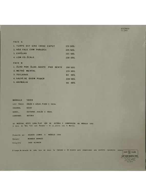 Módulo 1000 – Não Fale Com Paredes