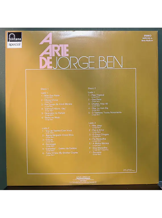 Jorge Ben – A Arte De Jorge Ben
