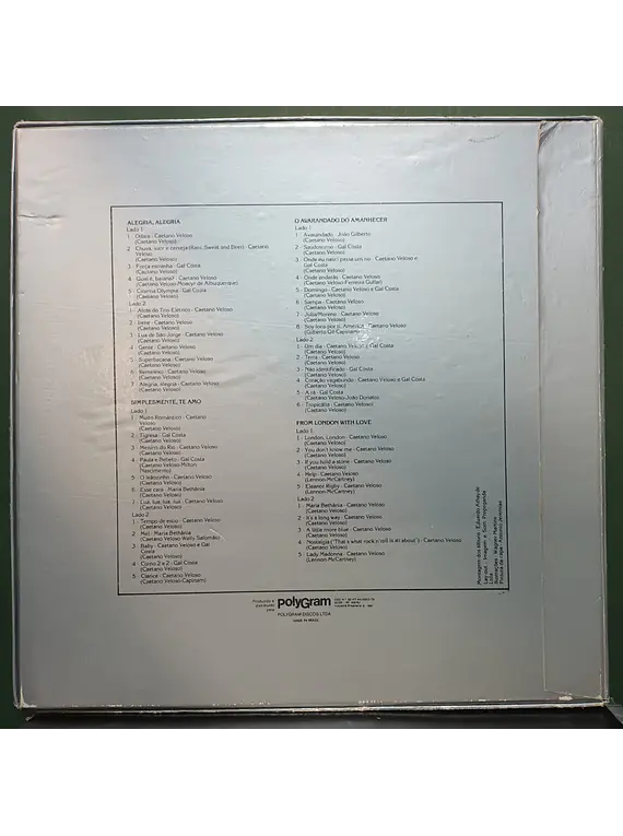 Caetano Emanuel Vianna Teles Veloso – O Avarandado Do Amanhecer (Box 4xLps)