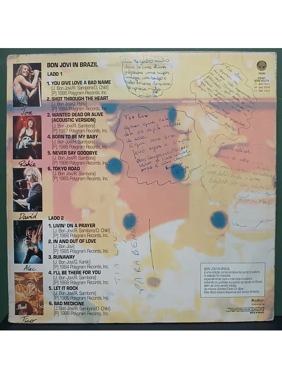 Bon Jovi – Bon Jovi In Brazil (Edición exclusiva de Brasil)