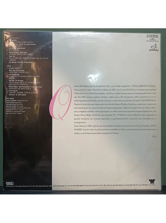 Elis Regina – 1961 Nasce Uma Estrela - 1º LP De Elis Regina