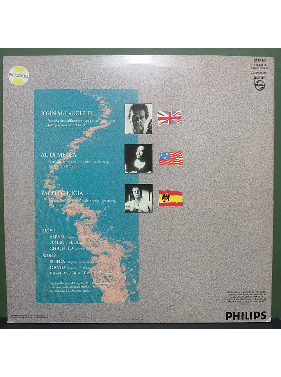 John McLaughlin - Al Di Meola - Paco De Lucía – Passion, Grace & Fire