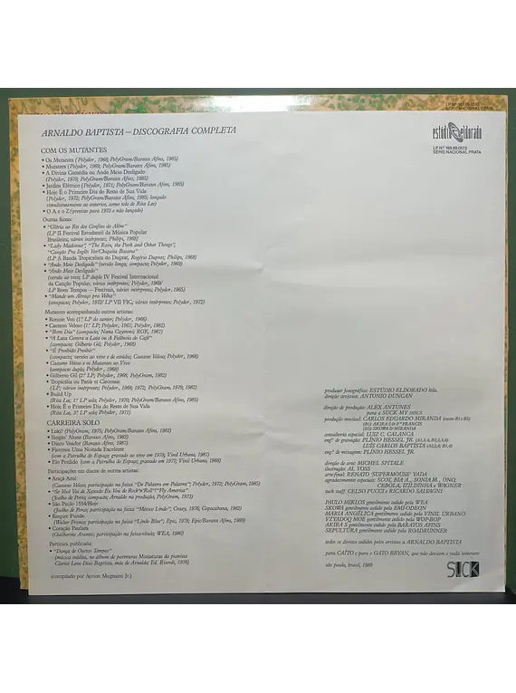 Various – Sanguinho Novo...Arnaldo Baptista Revisitado